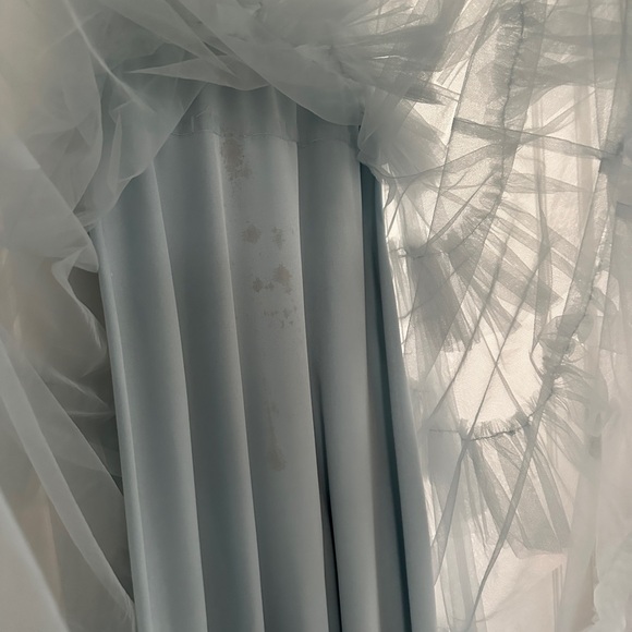 BCBGMaxazria Luna Tiered Ruffle Gown in Haze - Picture 9 of 12